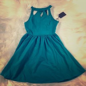 Kendall & Kylie green dress